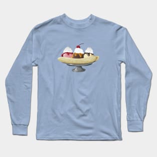 Delicious Ice Cream Banana Split Long Sleeve T-Shirt